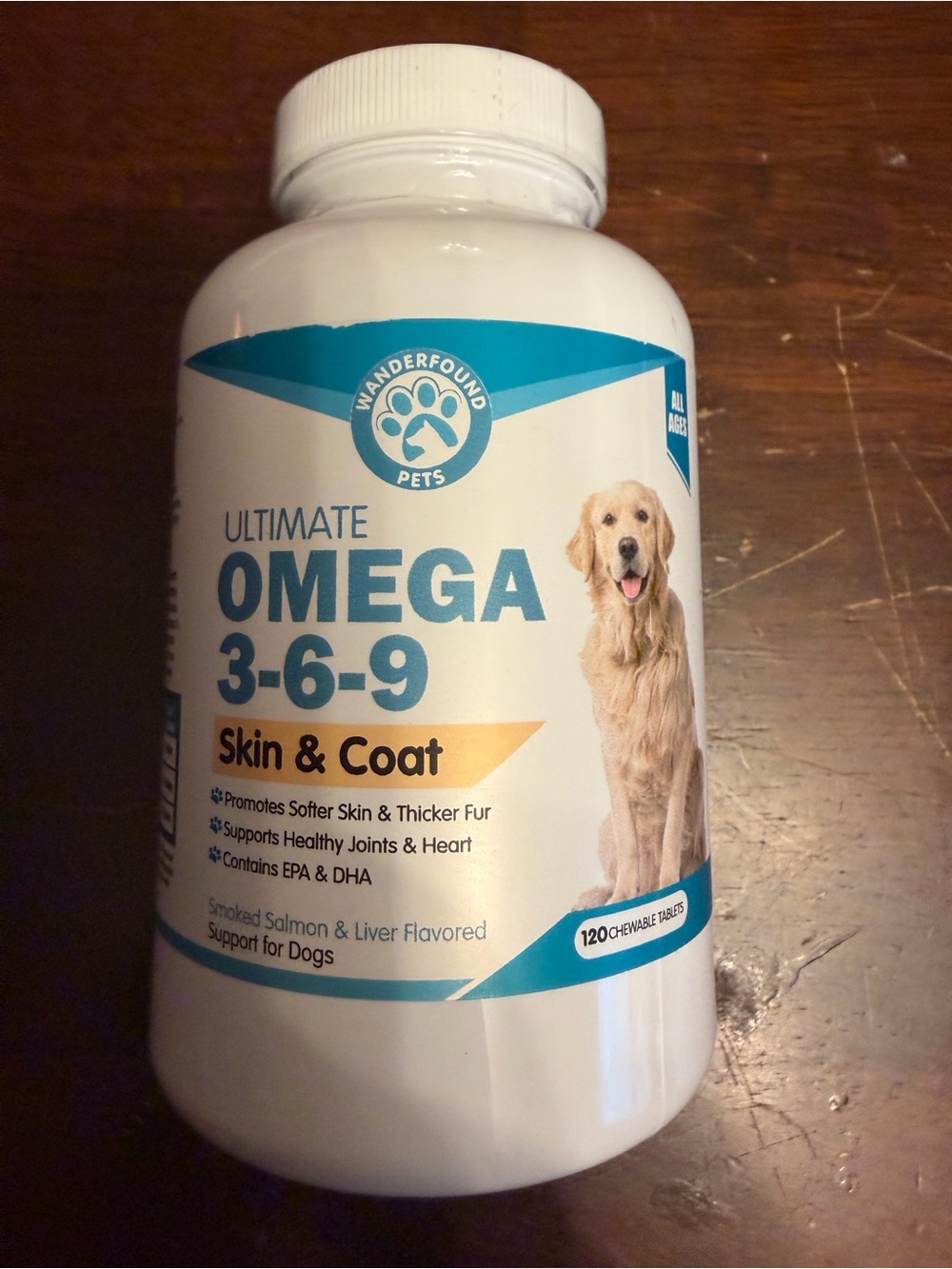 Ultimate Omega 3-6-9 Skin & Coat - White/Teal
